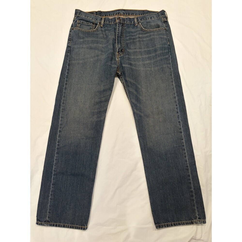 Levi's 505 Jeans Men's 42x32 Blue Dark Wash Straight Fit 100% Cotton